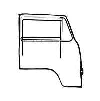 Bay Window Cab Door Seal Kit Fixed 1/4 Lights
